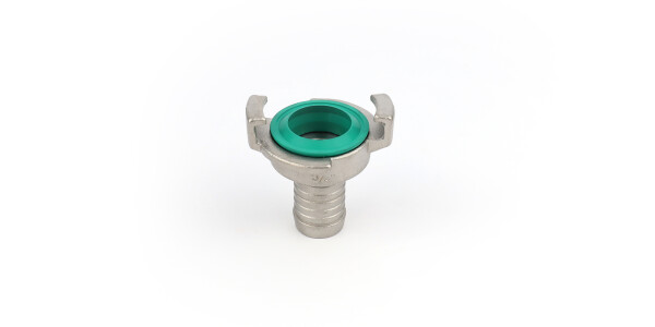 GEKA hosetail 11/2'' stainless steel 316 coupling green viton seal