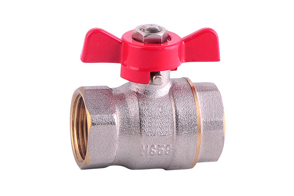 Nickel plated brass ball valve 1