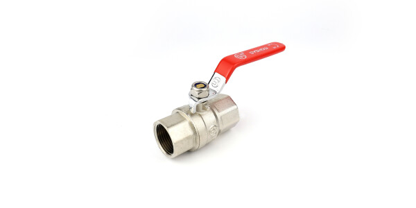 Nickel plated brass ball valve 3/4