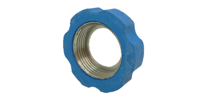 DIN 11851 swivel nut stainless steel with rubber protection