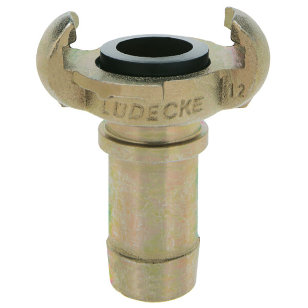 Ludecke claw coupling SKB p 25 hose tail for crimping assembly