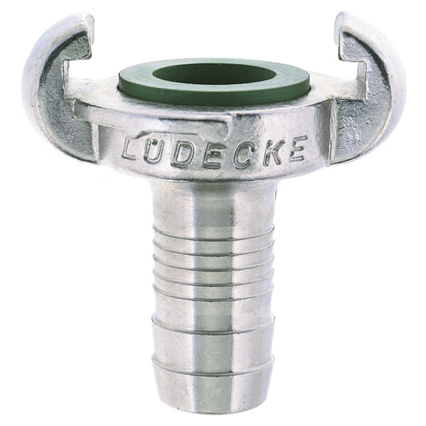 Ludecke claw coupling SKG 19 mm hose tail stainless steel